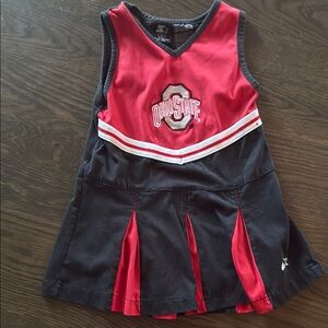 Ohio State Kids Red and Black Cheerleading Dress
